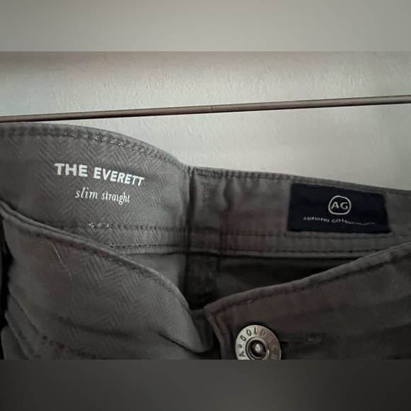 Men’s AG Chino Putty Grey herringbone size 40x32 - Picture 3 of 5